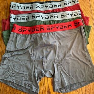 MWOT Men’s Spyder Boxer Briefs size Medium .. 5 pairs multiple colors